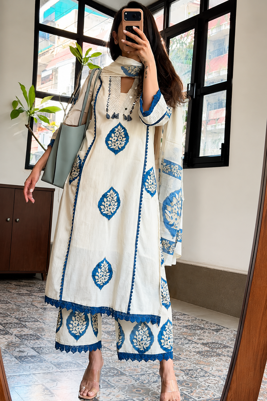 white-blue-cotton-kurta-pant-set-with-dupatta